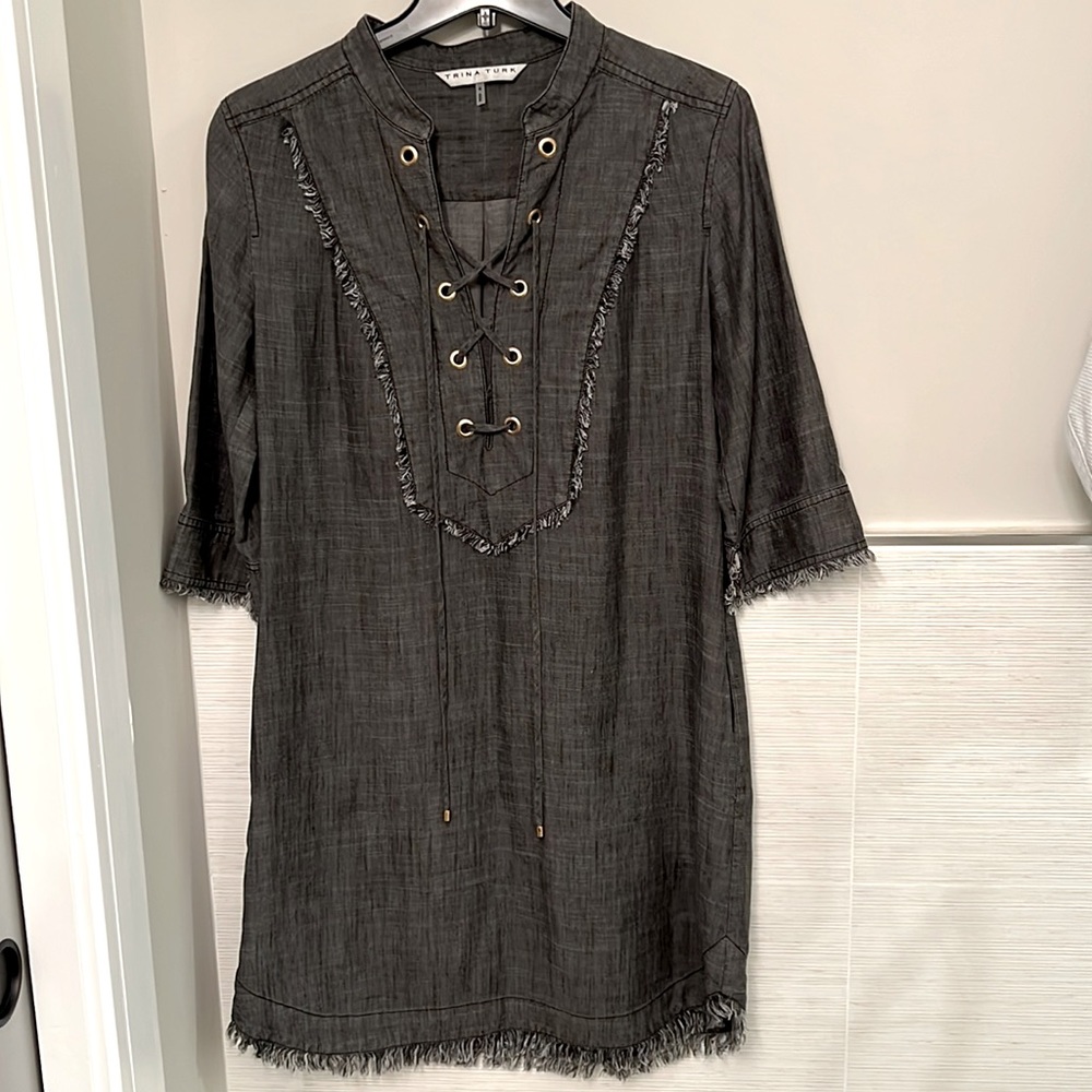 Trina Turk tencel shift dress